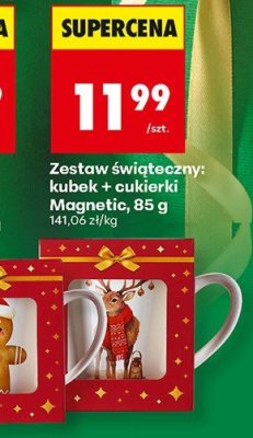 Zestaw świąteczny kubek + cukierki  promocja w Biedronka