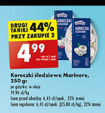 Koreczki śledziowe po giżycku Marinero promocja