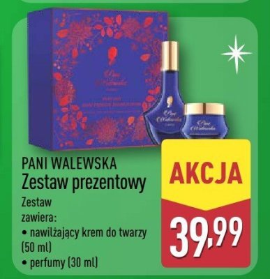 Zestaw prezentowy Pani Walewska nawilżający krem do twarzy 60 ml + perfumy 30 ml promocja w Aldi