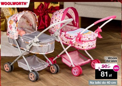 Wózek dla lalek promocja w Woolworth