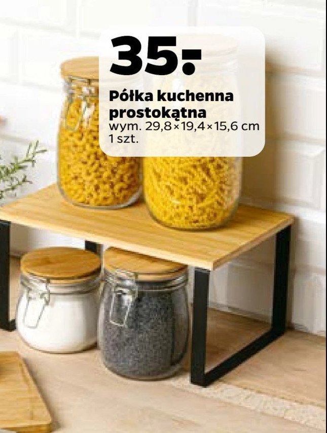 Półka kuchenna 29.8 x 19.4 x 15.6 cm promocja