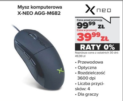 Mysz komputerowa  AGG-M682 promocja w NEONET