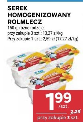 Serek homogenizowany Rolmlecz promocja w Stokrotka