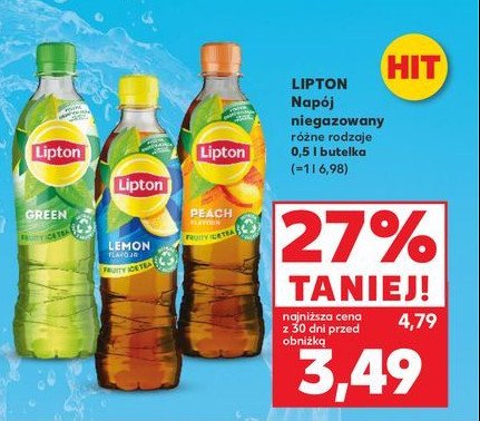 Herbata mrożona classic Lipton green ice tea Lipton ice tea promocja w Kaufland