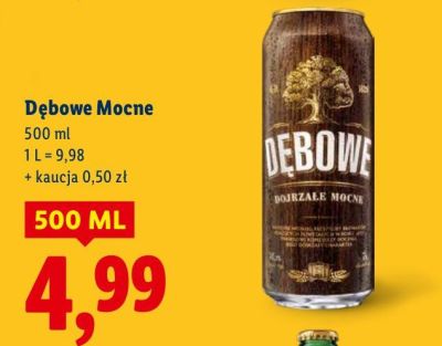 Piwo Dębowe Mocne promocja w Lidl