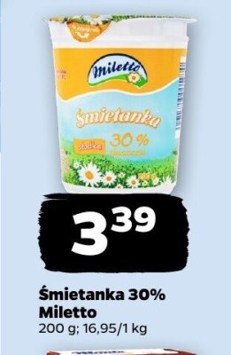 Śmietanka 30%  promocja w Netto