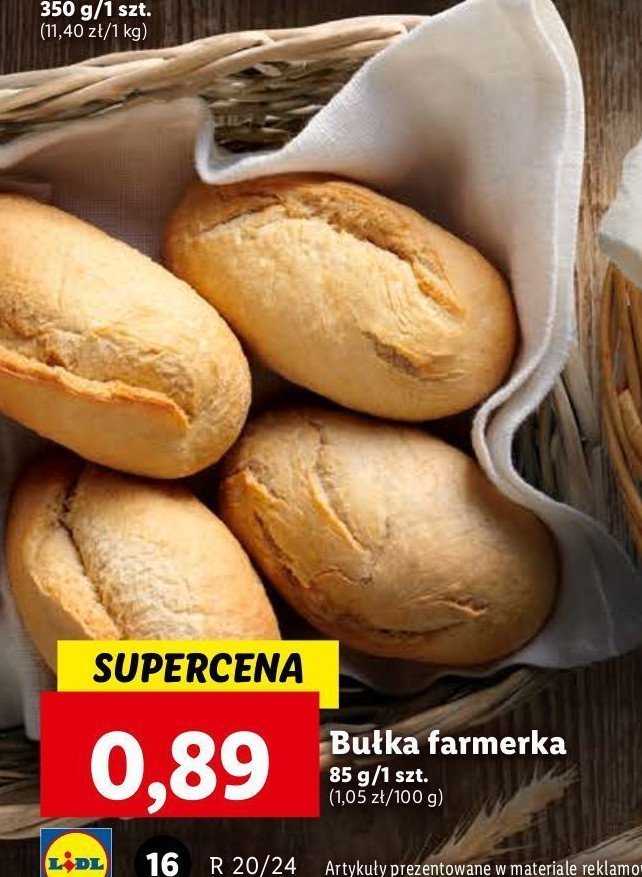 Bułka farmerska PIEKARNIA W SERCU LIDLA promocja