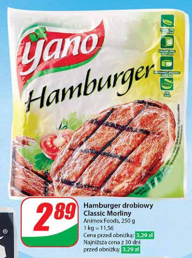 Hamburger drobiowy Yano promocja