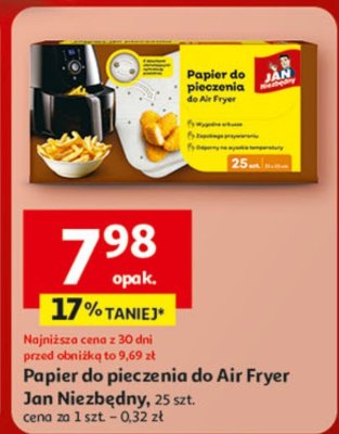 Papier do pieczenia do Air Fryer Jan Niezbędny 25 szt. promocja w Auchan