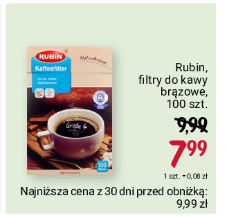 Filtr do kawy Rubin promocja
