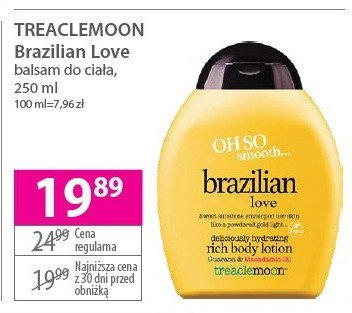 Balsam do ciała brazillian love TREACLEMOON promocja