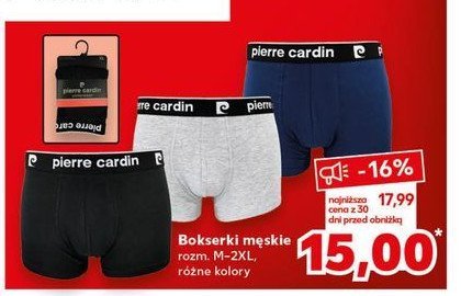 Bokserki męskie rozm. m-2xl Pierre cardin paris promocja w Kaufland