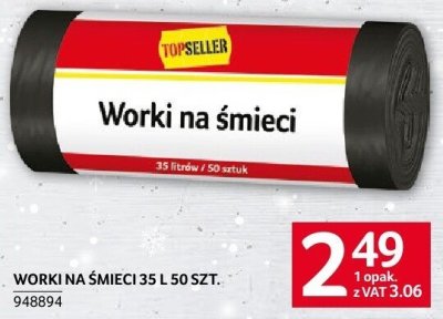 Worki na śmieci 35 l 50 szt. promocja w Selgros