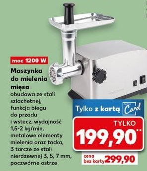Maszynka do mielenia mięsa 1200 w promocja w Kaufland