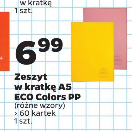 Zeszyt w kratkę a5 60 kartek promocja