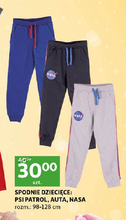 Spodnie dresowe ch艂opi臋ce 98-128 cm nasa promocja