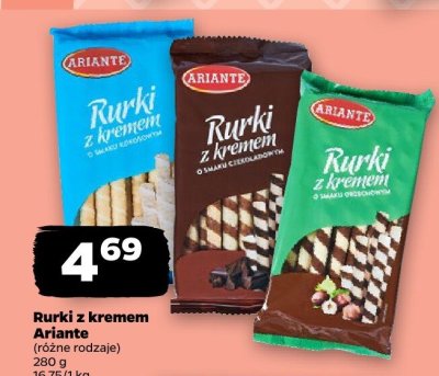 Rurki z kremem Ariante promocja w Netto