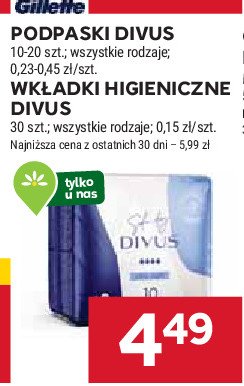 Podpaski ultra maxi DIVUS promocja