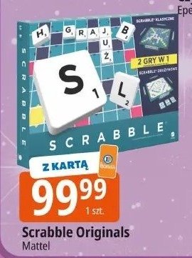 Gra Scrabble Originals Mattel promocja w Leclerc