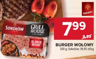 Burgery wo艂owe z przyprawami Soko艂贸w grill house promocja