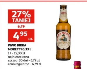 Piwo Birra moretti promocja