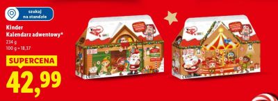 Kalendarz adwentowy Kinder promocja