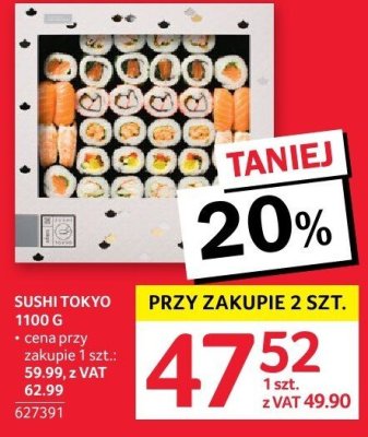 Sushi Tokyo 1100 g promocja w Selgros