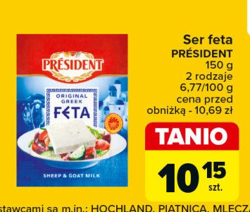 Ser feta grecka President promocja