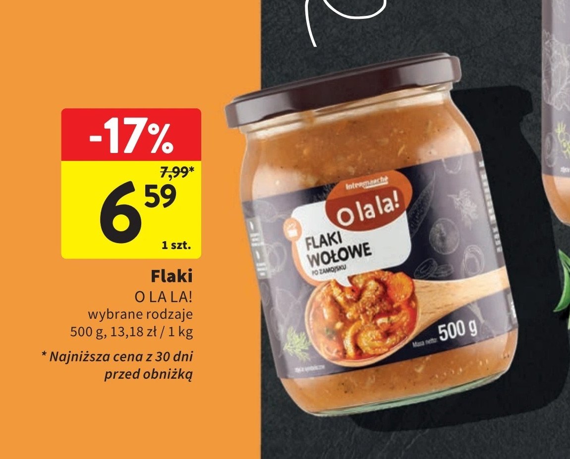 Flaki wołowe po zamojsku O la la! promocja w Intermarche