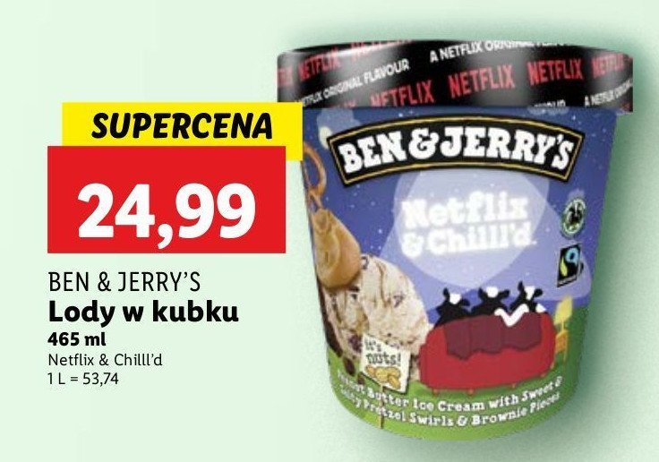 Lody netflix & chill Ben & jerry's promocja
