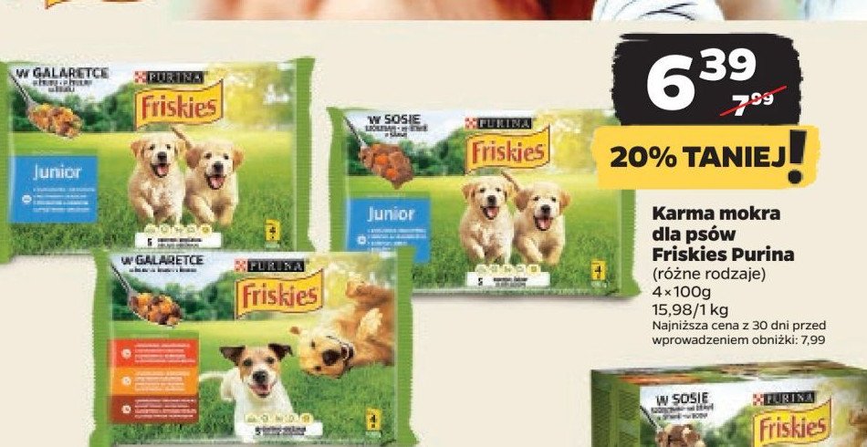 Karma dla psa z mięsem Friskies vitafit Purina friskies promocja