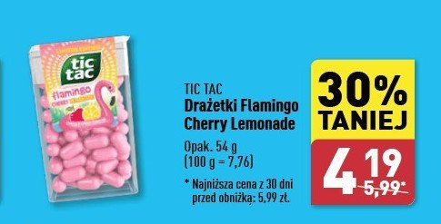 Cukierki flamingo cherry lemonade Tic tac promocja