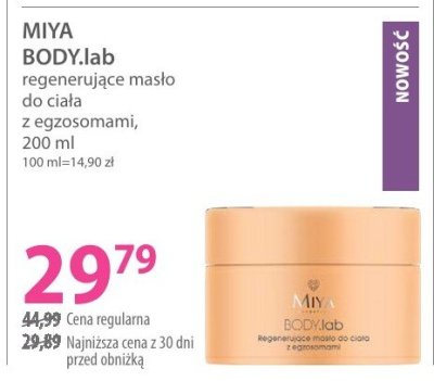 Masło do ciała MIYA BODY.lab promocja w Hebe