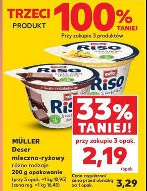 Deser czekoladowy Muller riso promocja