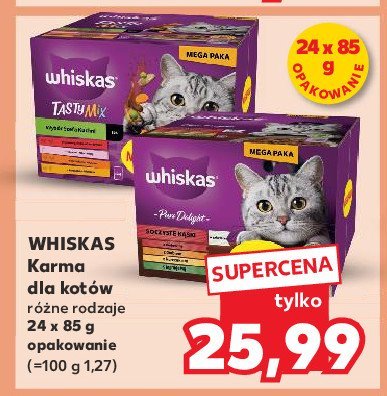 Karma dla kota drobiowe frykasy Whiskas pure delight promocja