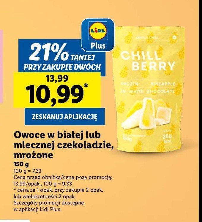 Ananas w bia艂ej czekoladzie Chill berry promocja
