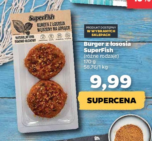 Burger z łososia wędzony na gorąco Superfish promocje