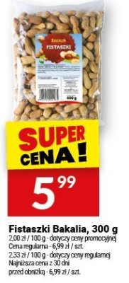 Fistaszki Bakalia, 300 g promocja w Twój Market