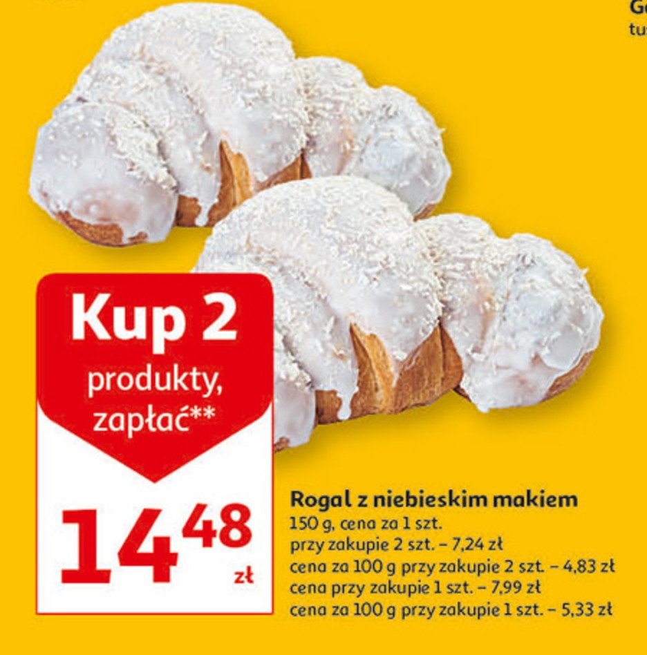 Rogal pozna艅ski z niebieskim makiem promocja