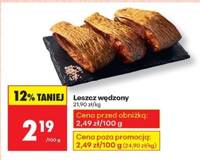 Leszcz wędzony promocja w Biedronka