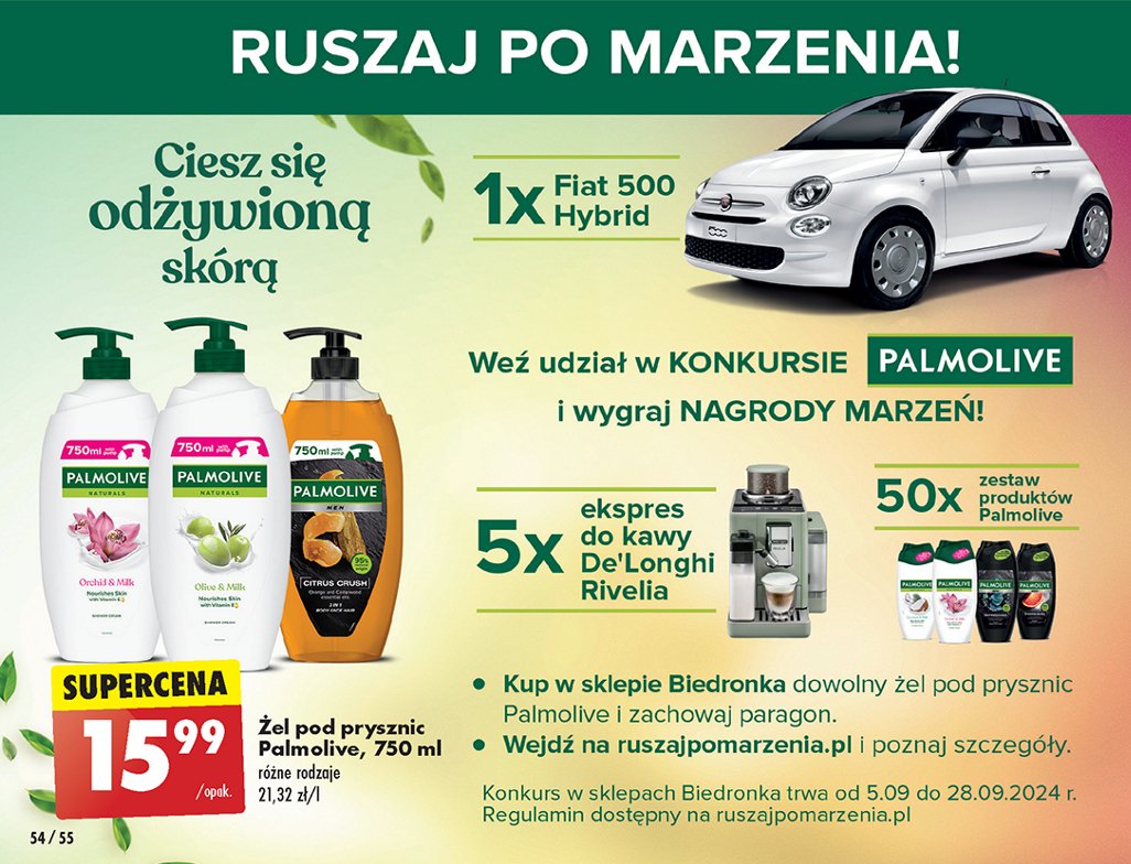 Mydło w płynie milk & orchid Palmolive naturals promocja