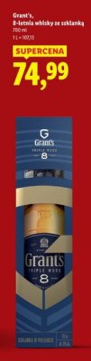 Whisky Grant's 8-letnia ze szklanką promocja w Lidl