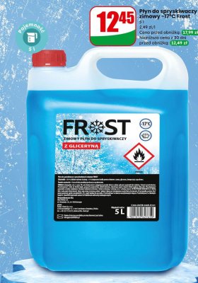 Płyn do spryskiwaczy zimowy -17°C Frost promocja w Dino