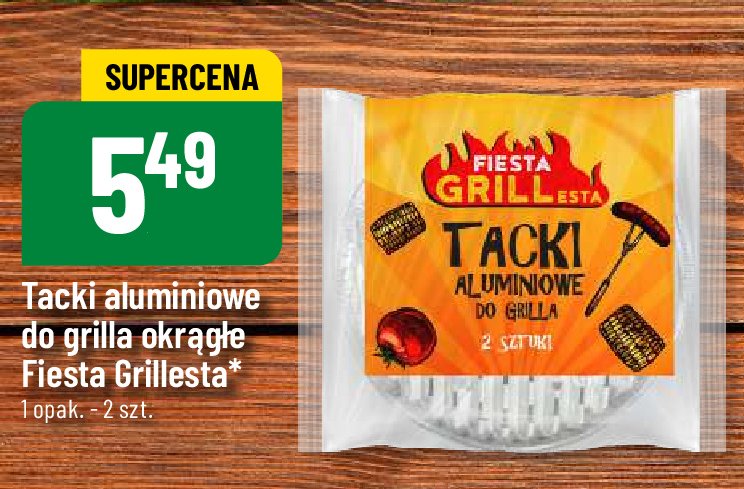 Tacki do grilla okrągłe Fiesta grillesta promocja