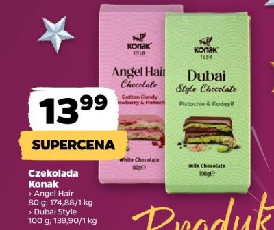 Czekolada Konak Angel Hair promocja w Netto
