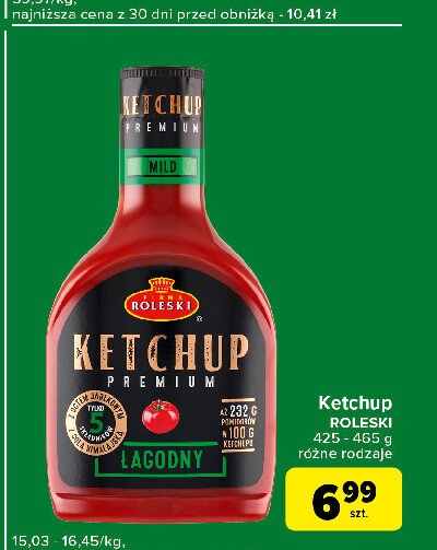 Ketchup łagodny premium Roleski promocja