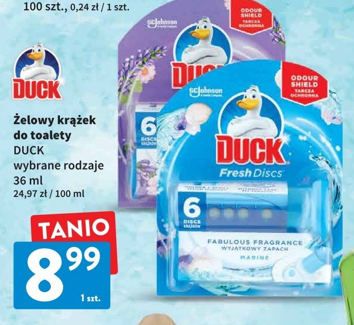 Krążki żelowe lavender Duck fresh discs promocje