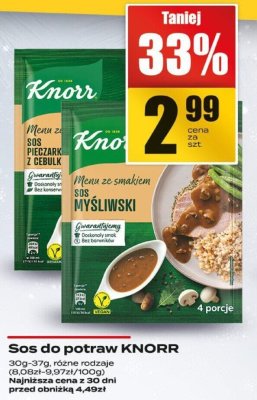 Sos do potraw KNORR promocja w Supeco