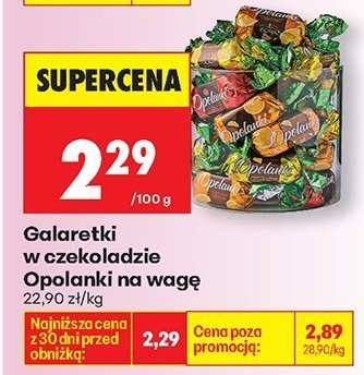 Galaretki w czekoladzie Opolanki na wagę promocja w Biedronka