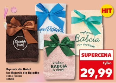 Ręcznik dla Dziadka różne rodzaje  promocja w Kaufland